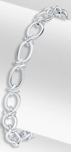 Guest and Philips - Sterling Silver - Oval Knot Bracelet, Size 7.5
