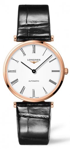 Longines - Le Grand Classique , Rose Gold Plated - Stainless Steel - Leather Automatic Watch, Size 38mm L49181912
