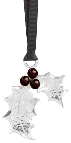 Dower and Hall - Holly, Pewter Christmas Dec XC2022-HOLLY-P