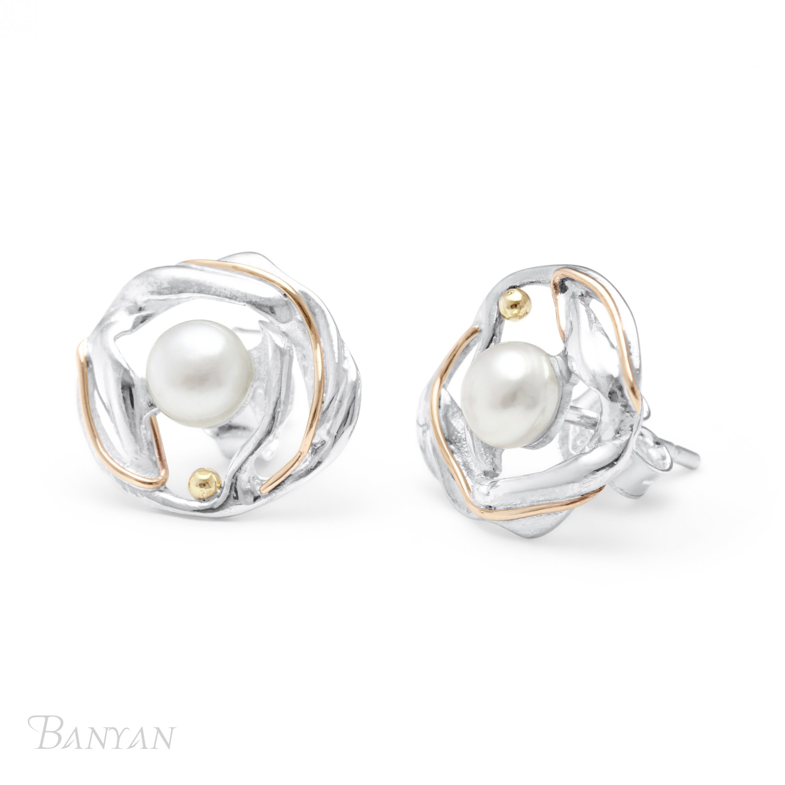 sterling silver stud earrings