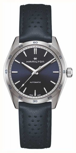 Hamilton - JAZZMASTER PERFORMER , Stainless Steel - Leather - Auto Watch, Size 38mm H36215640