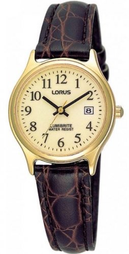 Lorus - Lumibrite, Yellow Gold Plated Quartz Watch RXT92AX5