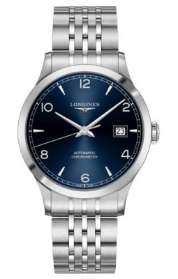 Longines - Record, Stainless Steel - Automatic Bracelet, Size 40mm