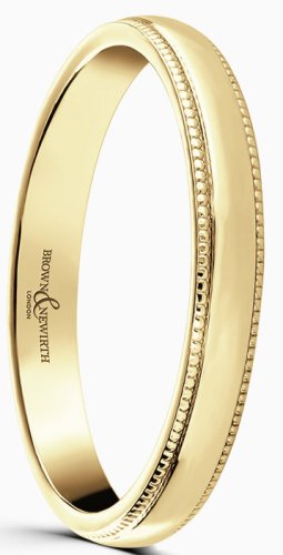 Guest and Philips - Yellow Gold - 18ct Milligrain Ring, Size M  ANMG