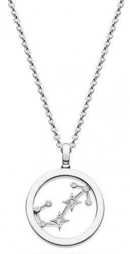 Kit Heath - Celeste Constellation, Cubic Zirconia Set, Rhodium Plated - Sterling Silver - Scorpio Necklace, Size 18