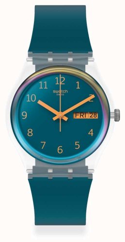 Swatch - Blue Away, Plastic/Silicone Quartz Watch SO28K700
