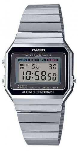 Casio - Stainless Steel - Quartz Digital Watch, Size 37.4mm A700WE-1AEF