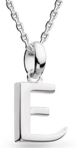 Kit Heath - Letter E, Sterling Silver Necklace 9198rpe