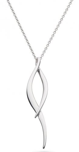 Kit Heath - Entwine Twine, Rhodium Plated - Sterling Silver - Twist Necklace, Size 18