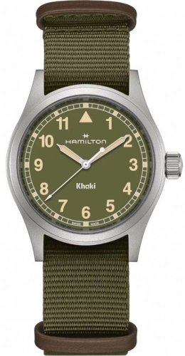 Hamilton - Khaki Field, Stainless Steel - Fabric - Quartz Watch, Size 38mm H69401960