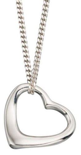 Gecko - Sterling Silver HEART NECKLACE P4869