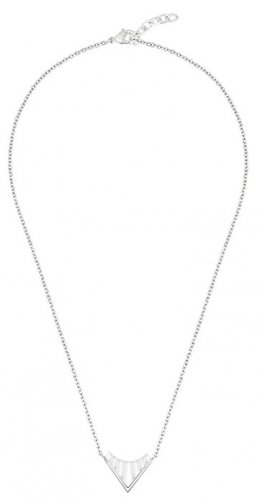 Lalique - Style 1925, Glass - Silver Plated - Necklace, Size 44mm 10680300