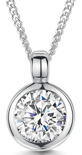 Jools - Cubic Zirconia Set, Sterling Silver - Necklace HBN3013