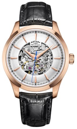Rotary - Mecanique, Rose Gold Plated Auto Watch