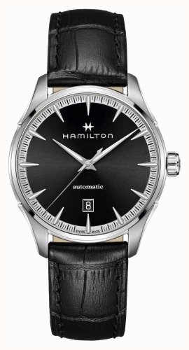 Hamilton - Jazzmaster Auto, Stainless Steel - Leather - Watch, Size 40mm H32475730