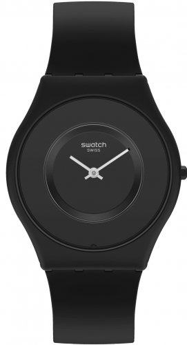 Swatch - Carcia Negra, Plastic/Silicone - Quartz Watch, Size 43mm SS09B100