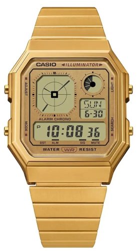 Casio - Yellow Gold Plated Digital Watch A130WEG-9AEF