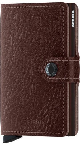 Secrid - Miniwallet, Aluminium Wallet MVg-Espresso-Brown