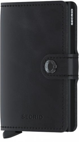 Secrid - Miniwallet Vintage, Aluminium Wallet MV-BLACK