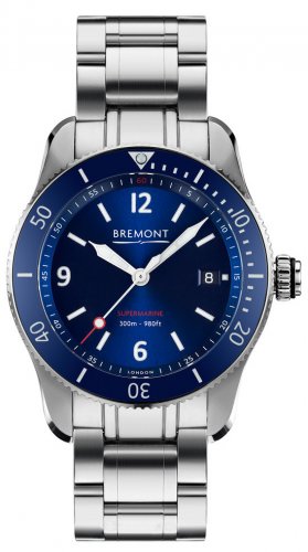 Bremont - Supermarine, Stainless Steel - Automatic, Size 40mm - S300-BLUE