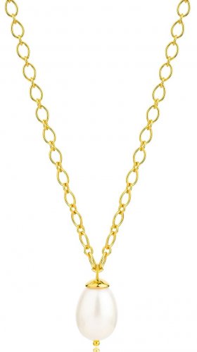 Claudia Bradby - Luxury, Pearl Set, Yellow Gold - Drop Necklace CBNL0332GP