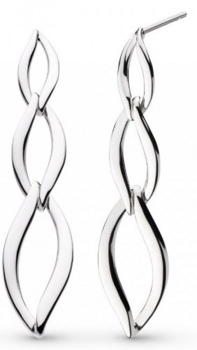 Kit Heath - Link Trio Drop Sterling Silver Earrings 61143RP