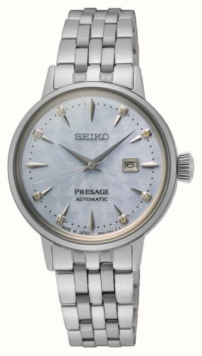 Seiko - Presage, Dx8 Set, Stainless Steel - Cocktail Time Skydiving Diamond Twist, Size 30.28mm SRE007J1