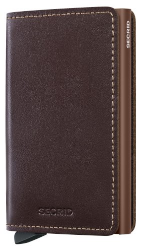 Secrid - Slimwallet, Aluminium Wallet SO-Chocolate