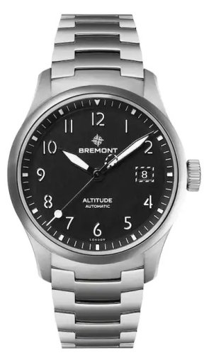 Bremont - Altitude, Stainless Steel Auto Watch -ALT39-D-SS-BK-B