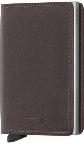 Secrid - Slimwallet, Aluminium Original Wallet SO-DARK-BROWN