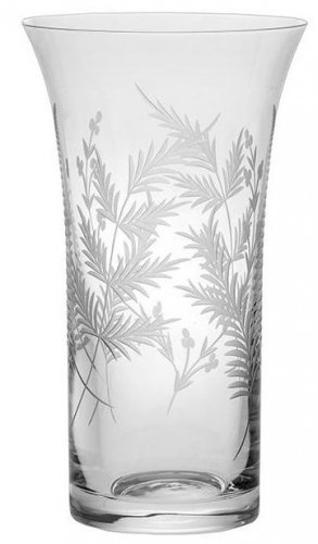 Royal Scot Crystal - Woodland Fern, Glass/Crystal - Large Flared Vase, Size 26cm FERNLFVASE