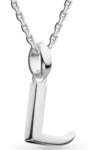 Kit Heath - Letter L, Rhodium Plated Necklace 9198RPL