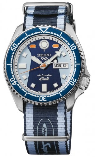 Seiko - 5 Sports, Stainless Steel - Fabric - Auto Watch, Size 42.5mm SRPK37K1