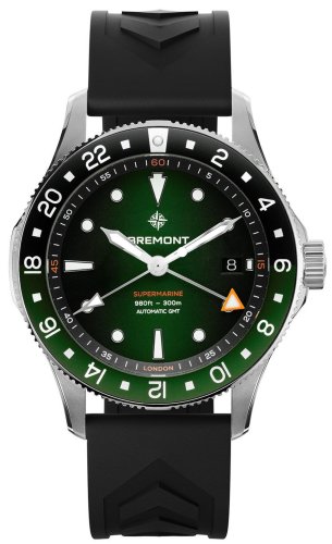 Bremont - Supermarine, Stainless Steel Auto Watch SM40-DT-SS-BK-B