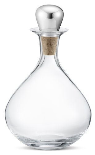 Georg Jensen - Sky Liquor, Glass/Crystal - Stainless Steel - Decanter, Size 145cl 10019303
