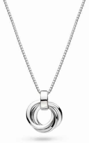 Kit Heath - Bevel Trilogy, Rhodium Plated - Sterling Silver - Petite Necklace, Size 17
