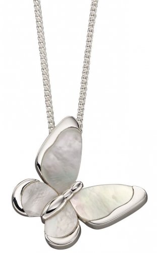 Gecko - Sterling Silver BUTTERFLY DROP PENDANT P4669W