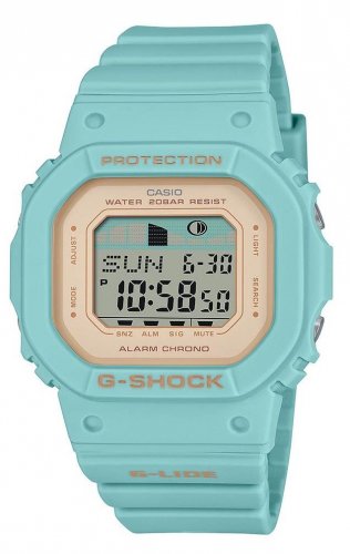Casio - G-Lide, Resin Beach Nostalga Digital Quartz Watch  GLX-S5600-3ER