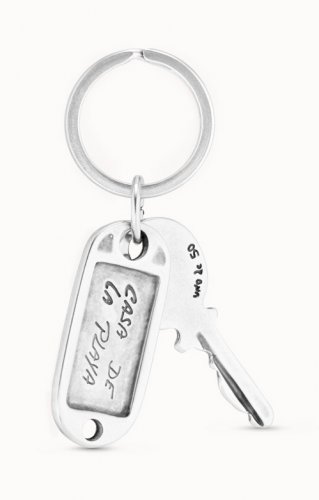 Uno de 50 - Silver Plated Key Ring LLA0032MET-X