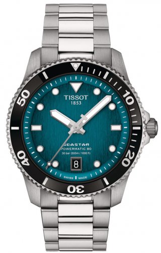 Tissot - Seastar, Stainless Steel - 1000 Powermatic Auto Watch, Size 40mm T1208071109100