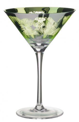 Guest and Philips - Tropical Leaves, Glass/Crystal 2 Cocktail Glasses ART30105 ART30105