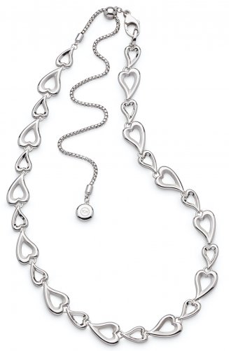 Kit Heath - Desire Love Story, Rhodium Plated - Multi-Link Slider Necklace, Size 14-20