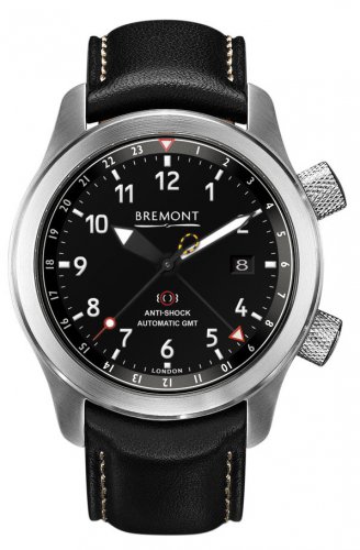 Bremont - Martin Baker, Stainless Steel/Tungsten - Leather - Automatic, Size 43mm