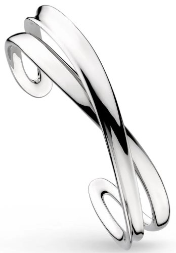Kit Heath - Serenity Grande Crossover, Rhodium Plated Cuff Bangle 71186RP