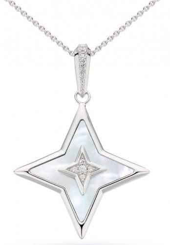 Kit Heath - Revival Asroria, Cubic Zirconia Set, Sterling Silver - Star Necklace, Size 24