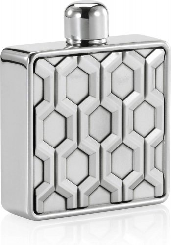 Royal Selangor - Bar, Pewter 10cl Flask Hexagon, Size 7.5cmx9.5cm - 012701R