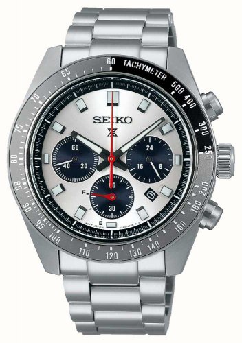 Seiko - Prospex, Stainless Steel - Speedtimer Go Large Solar Chrono Watch, Size 41.4mm SSC911P1