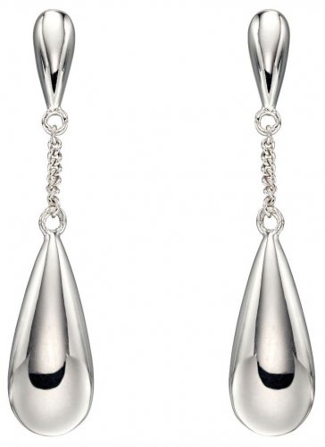 Gecko - Sterling Silver Double Drop Chain Earrings - E5679