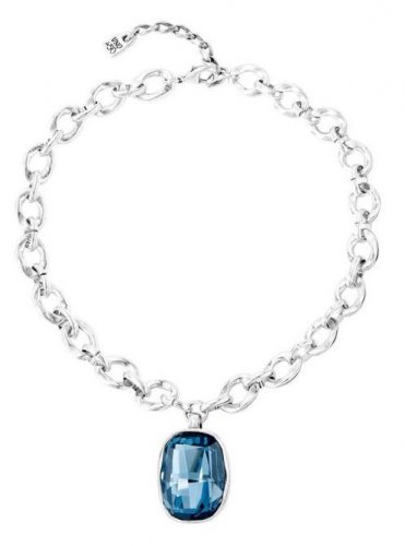 Uno de 50 - Swarovski Set, Silver Plated - Necklace COL1567AZUMTL0U