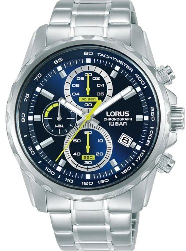 Lorus - Stainless Steel Chrono Watch RM373JX9